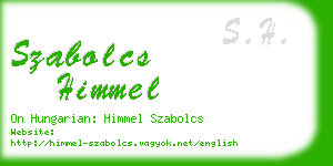 szabolcs himmel business card